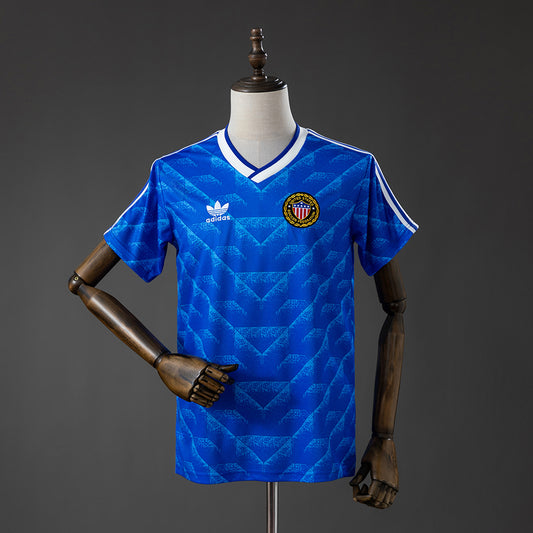 Camisola USA 1988 Alternativa Azul Versão Adepto