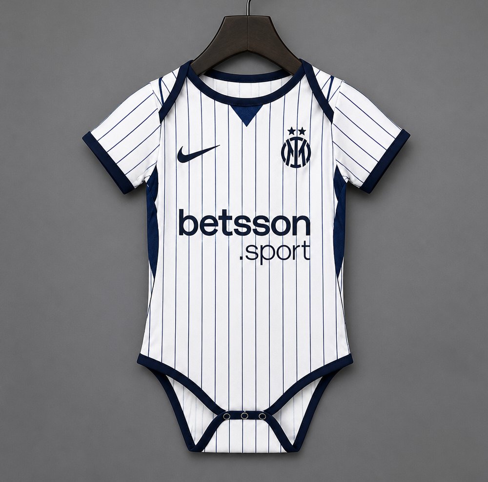 Body Bebé Inter Milão 2026-27 Alternativo Branco