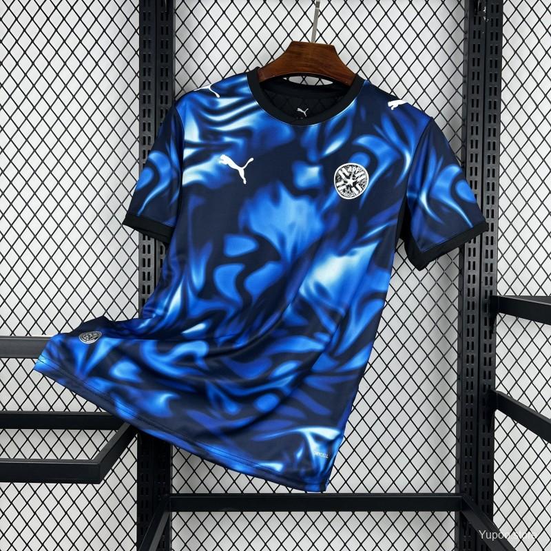 Camisola Paraguai 2026 Alternativa Azul Versão Adepto