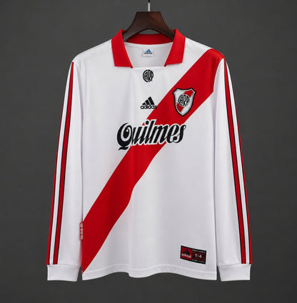 Camisola Manga Comprida CA River Plate 1998-99 Principal Versão Adepto