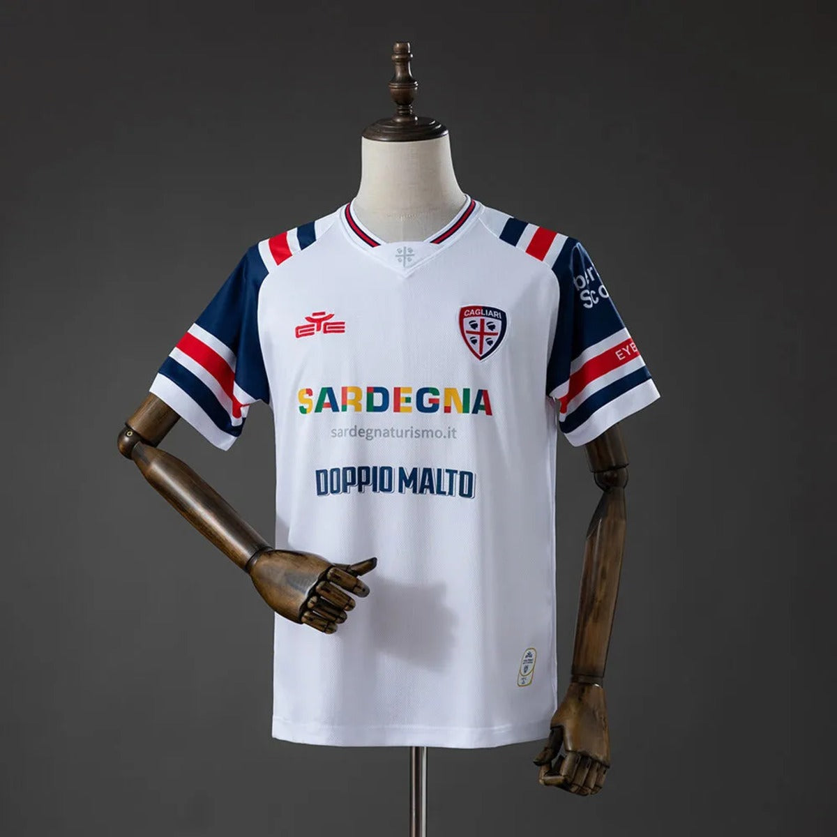 Camisola Cagliari 2026-27 Alternativa Branca Versão Adepto