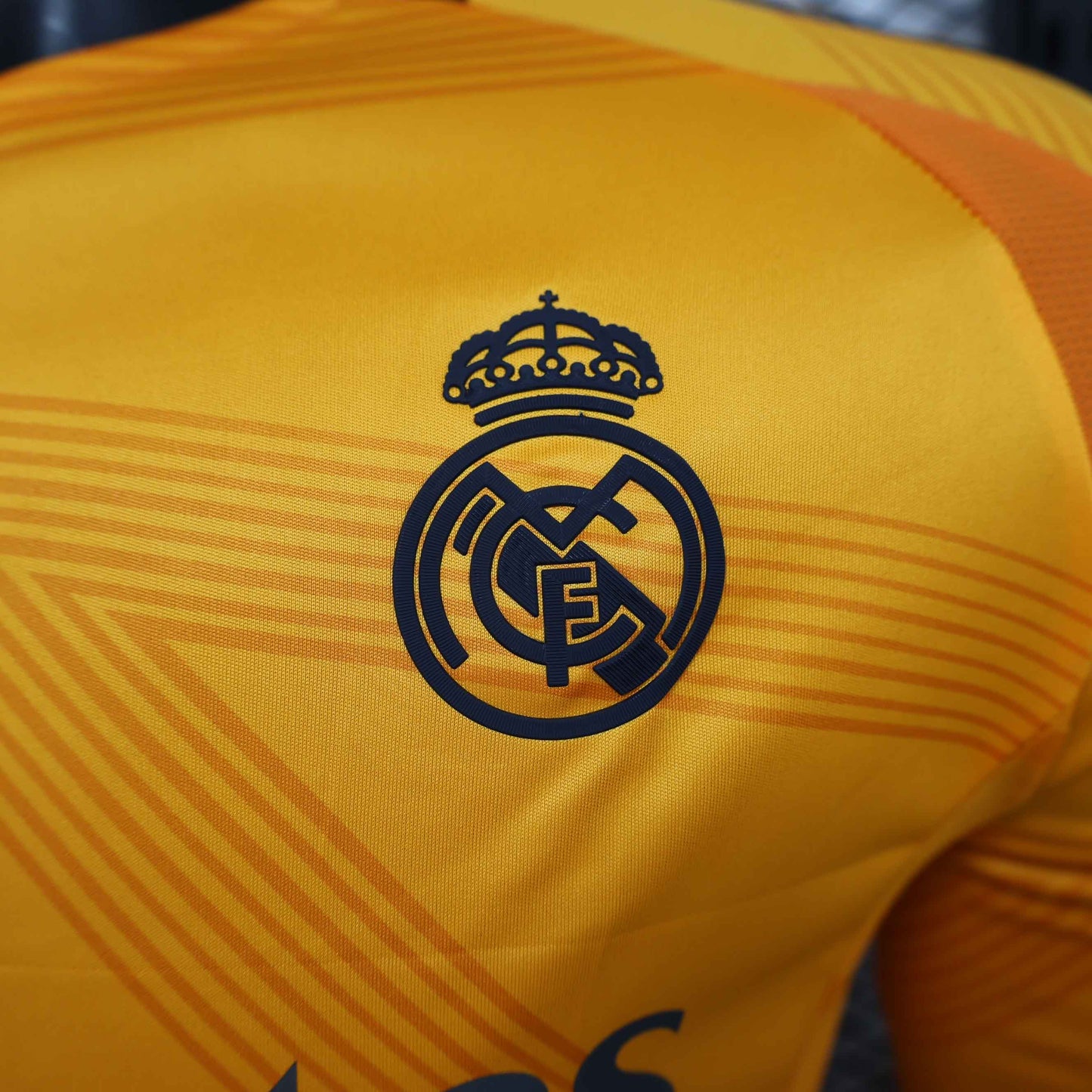 Camisola Manga Comprida Real Madrid CF 2024-25 Alternativa Laranja Versão Jogador