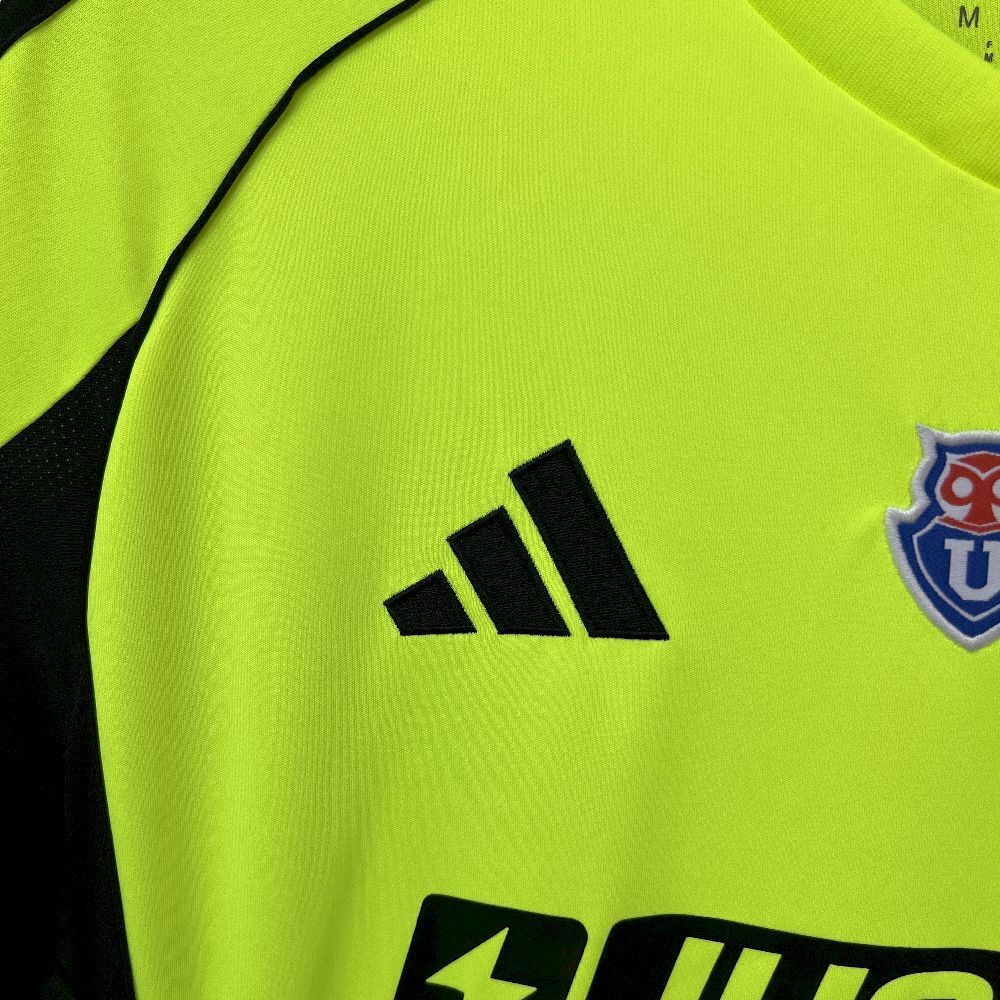 Camisola CF Universidad de Chile 2025-26 Alternativa Amarela Versão Adepto