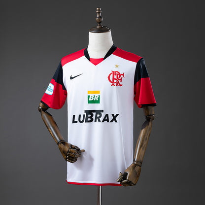 Camisola CR Flamengo 2008-09 Alternativa Branca Versão Adepto