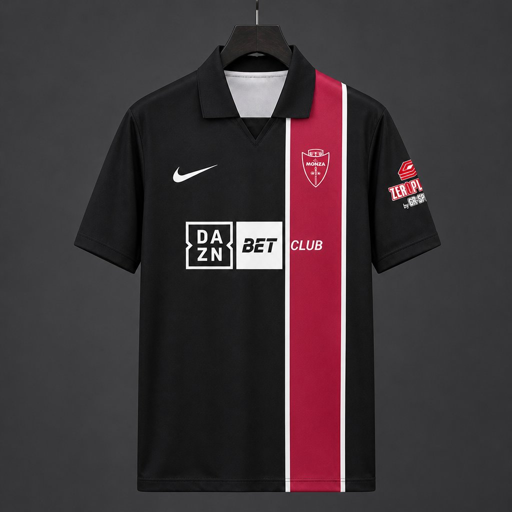 Camisola AC Monza 2026-27 Alternativa Preta Versão Adepto
