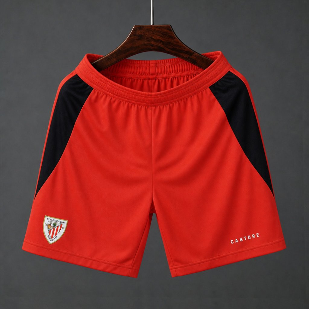 Calções Athletic Club Bilbao 2026-27 Alternativos Vermelhos