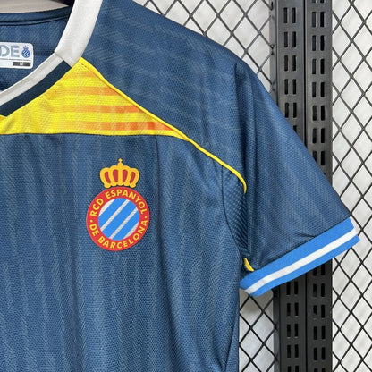 Camisola RCD Espanyol 2025-26 Alternativa Azul Versão Adepto
