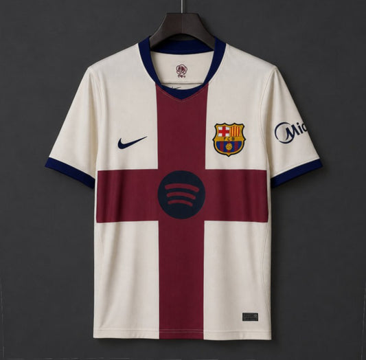 Camisola FC Barcelona 2026-27 Alternativa Creme Versão Adepto