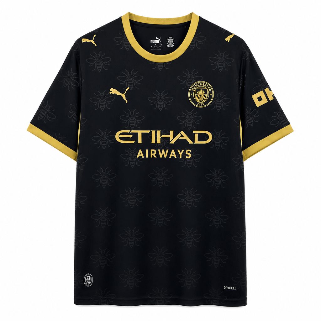 Camisola MCI 2026-27 Alternativa Preta Versão Adepto