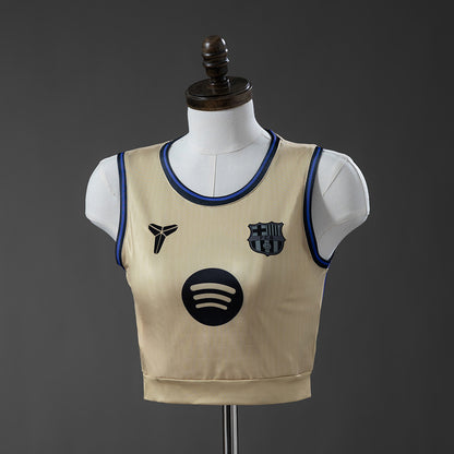 Top Crop Sem Manga FC Barcelona 2025-26 Alternativa