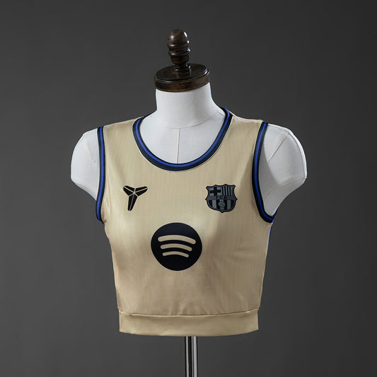 Top Crop Sem Manga FC Barcelona 2025-26 Alternativa