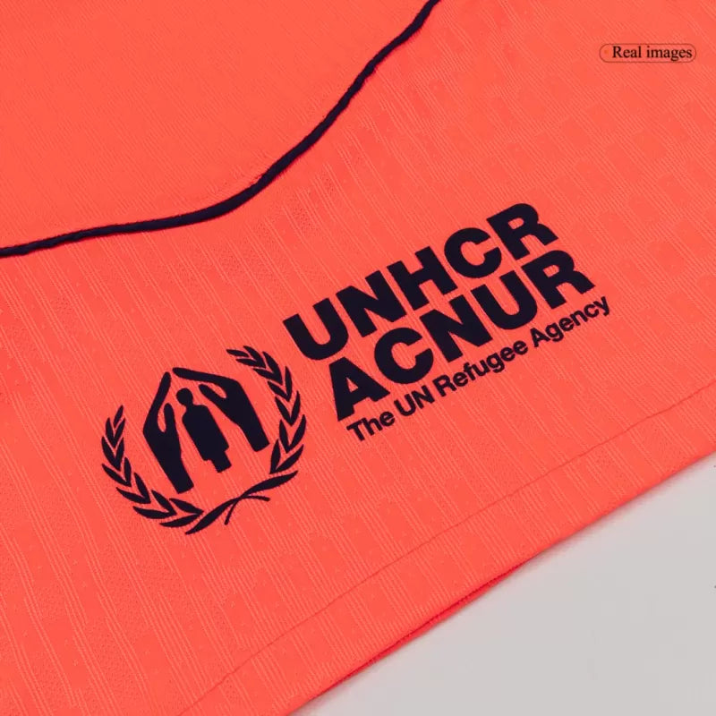 Camisola FC Barcelona 2025-26 Alternativa Laranja UCL Versão Adepto ROONY #19