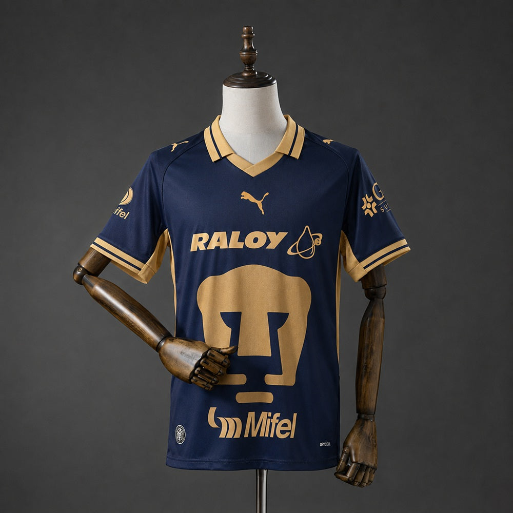 Camisola UNAM Pumas 2026-27 Alternativa Azul Versão Adepto