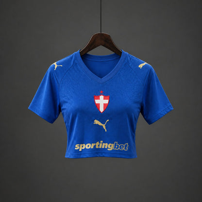 Crop Top Mulher SE Palmeiras 2026-27 Alternativo Azul