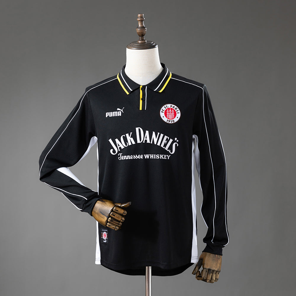 Camisola Manga Comprida St. Pauli 1999-00 Alternativa Preta Versão Adepto