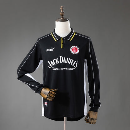 Camisola Manga Comprida St. Pauli 1999-00 Alternativa Preta Versão Adepto