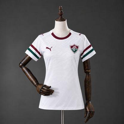 Camisola Fluminense FC 2026-27 Alternativa Branca Lisa Versão Mulher