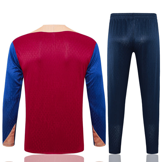 Fato de Treino FC Barcelona 2024-25 - Camisola com Fecho