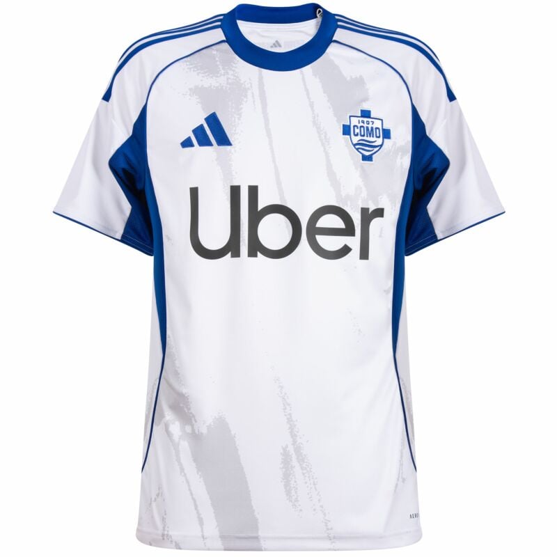 Camisola Como 1907 2025-26 Alternativa Branca Versão Adepto