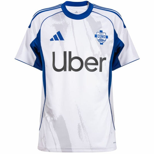 Camisola Como 1907 2025-26 Alternativa Branca Versão Adepto