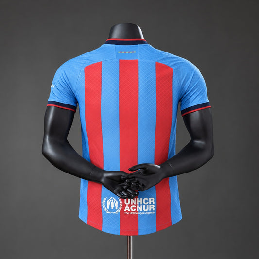 Camisola FC Barcelona 2026-27 Alternativa Azul Versão Jogador