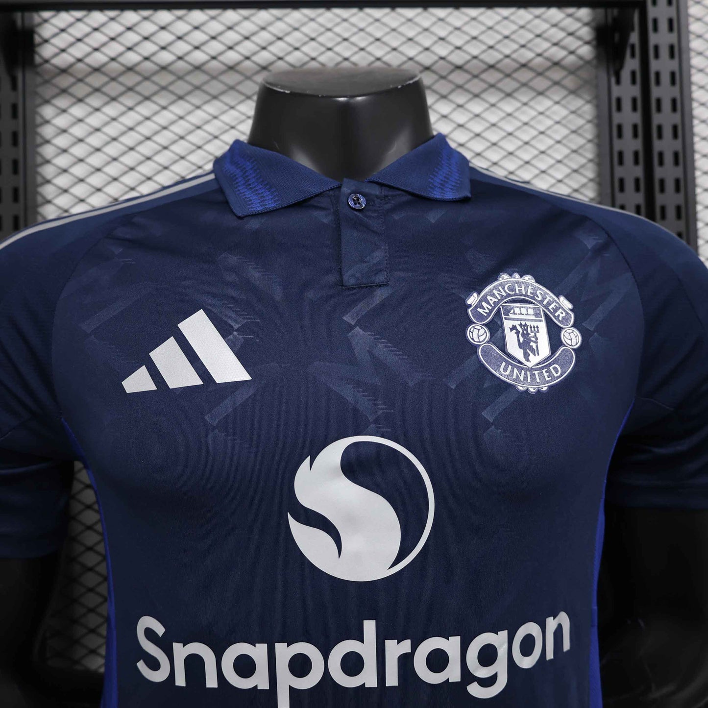Camisola M-United 2024-25 Alternativa Azul Versão Jogador