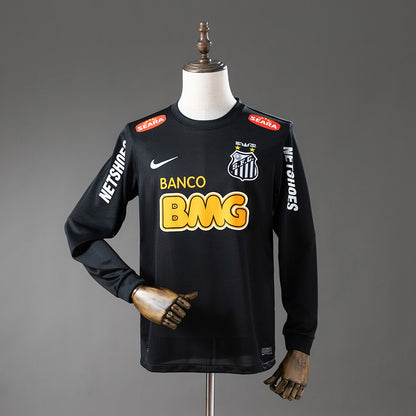 Camisola Manga Comprida Santos FC 2012-13 Alternativa Preta Versão Adepto