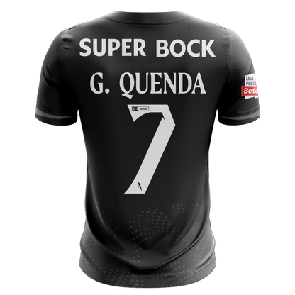 Camisola SCP 2025-26 Alternativa Preta Versão Adepto G. QUENDA #7