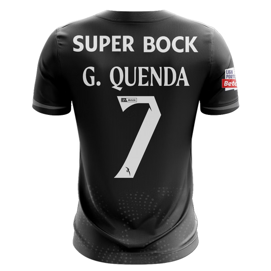 Camisola SCP 2025-26 Alternativa Preta Versão Adepto G. QUENDA #7