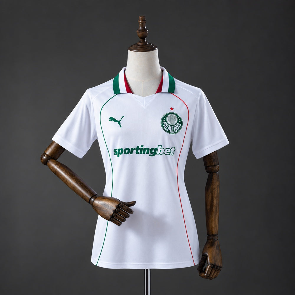 Camisola SE Palmeiras 2026-27 Alternativa Branca Versão Mulher