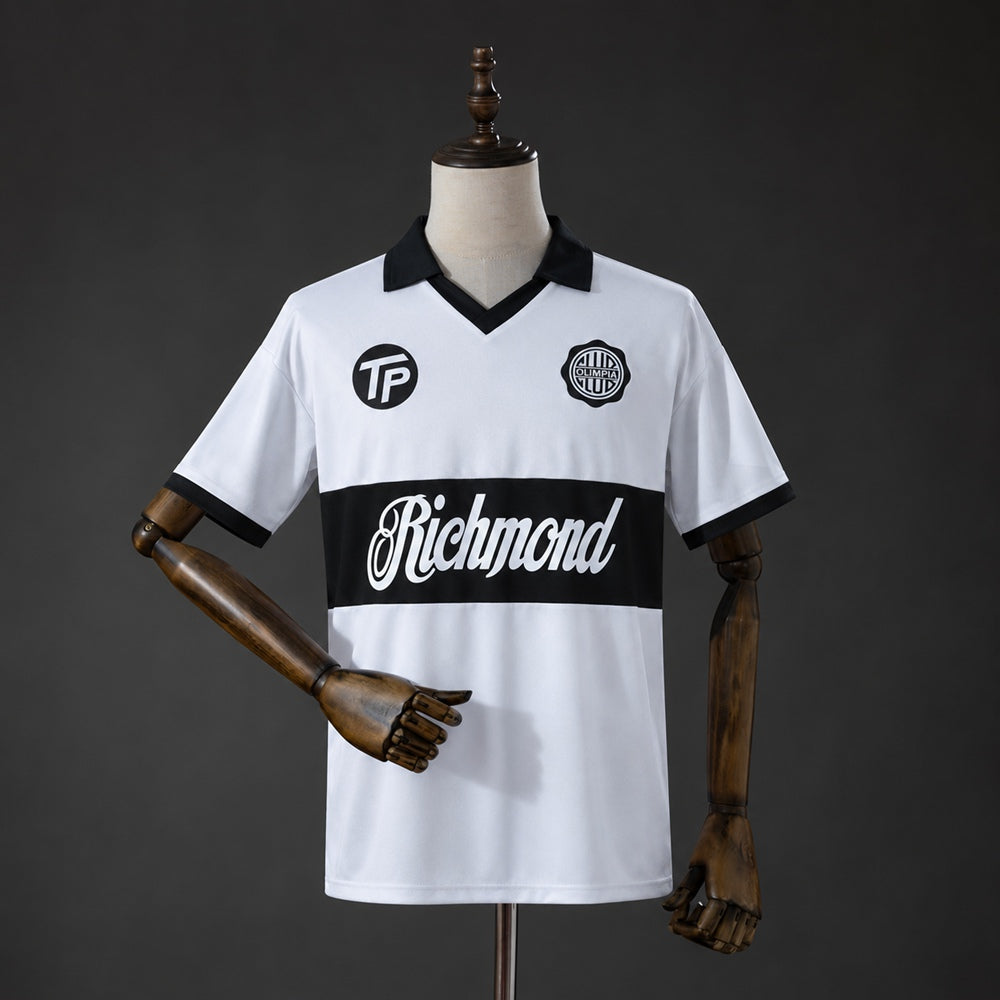 Camisola CD Olimpia 1990-91 Principal Versão Adepto