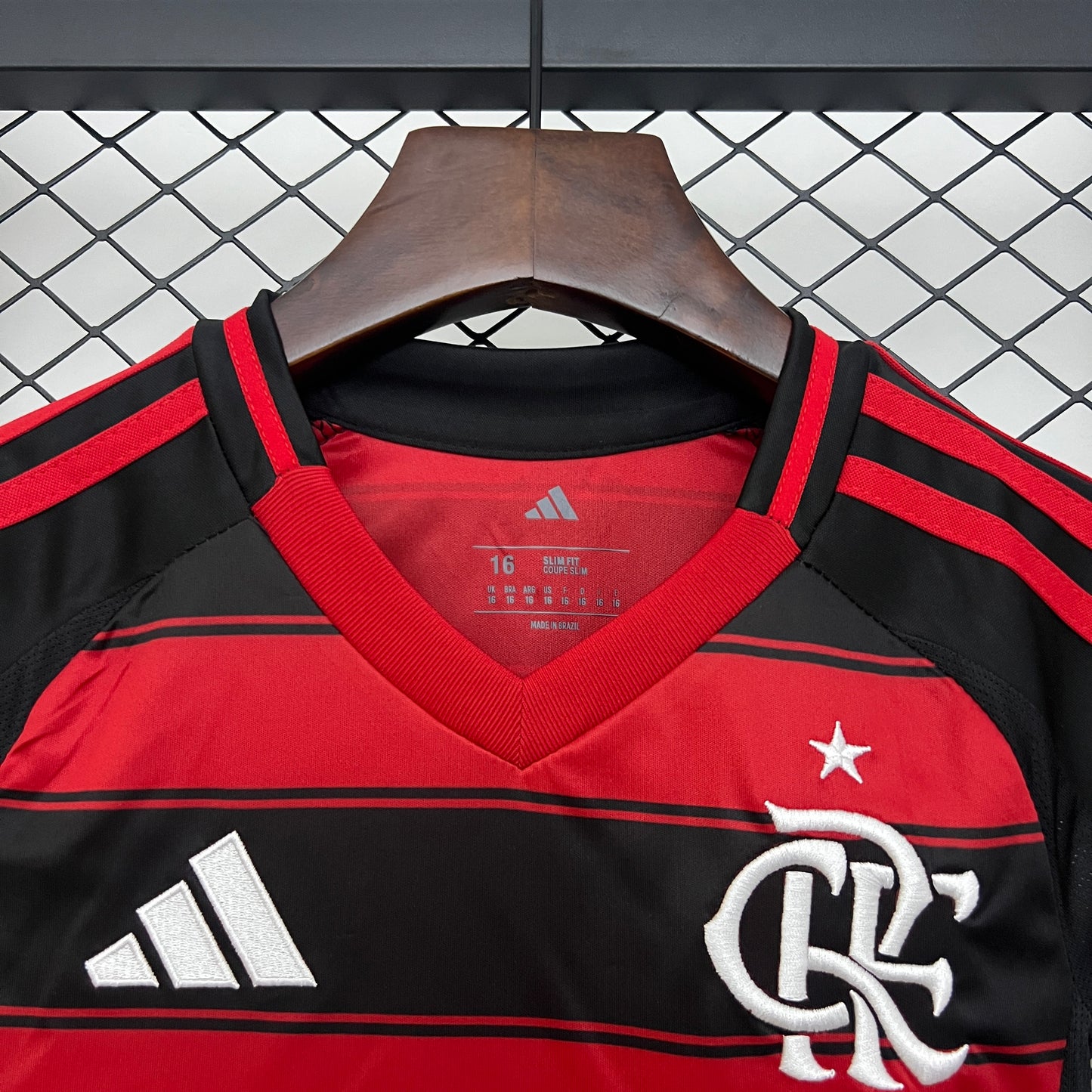Kit Criança Manga Comprida CR Flamengo 2025-26 Principal