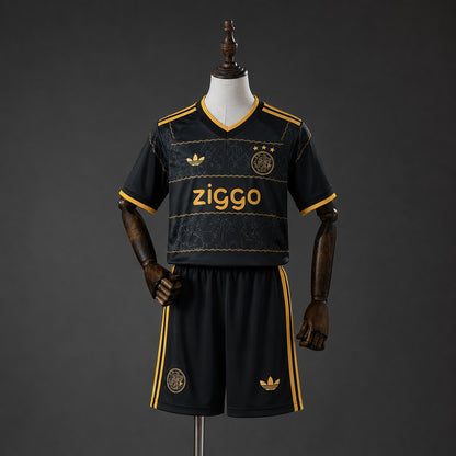 Kit Criança AFC Ajax 2026-27 Alternativo Preto