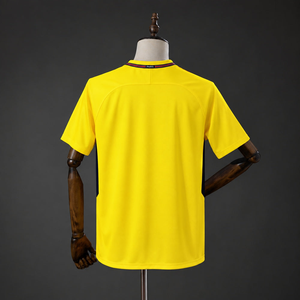 Camisola FC Paris Saint-Germain 2017-18 Alternativa Amarela Versão Adepto