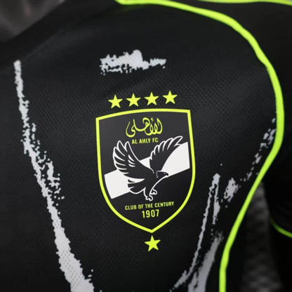 Camisola Al Ahly FC 2025-26 Alternativa Preta Versão Jogador
