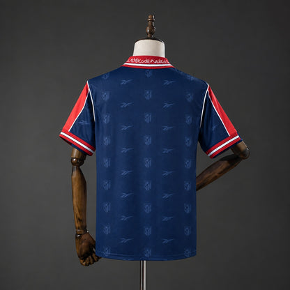 Camisola Atletico Madrid 1998-99 Alternativa Azul Versão Adepto