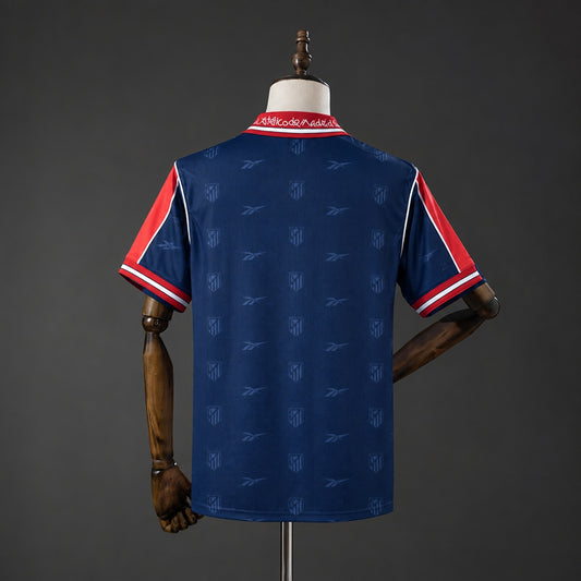 Camisola Atletico Madrid 1998-99 Alternativa Azul Versão Adepto