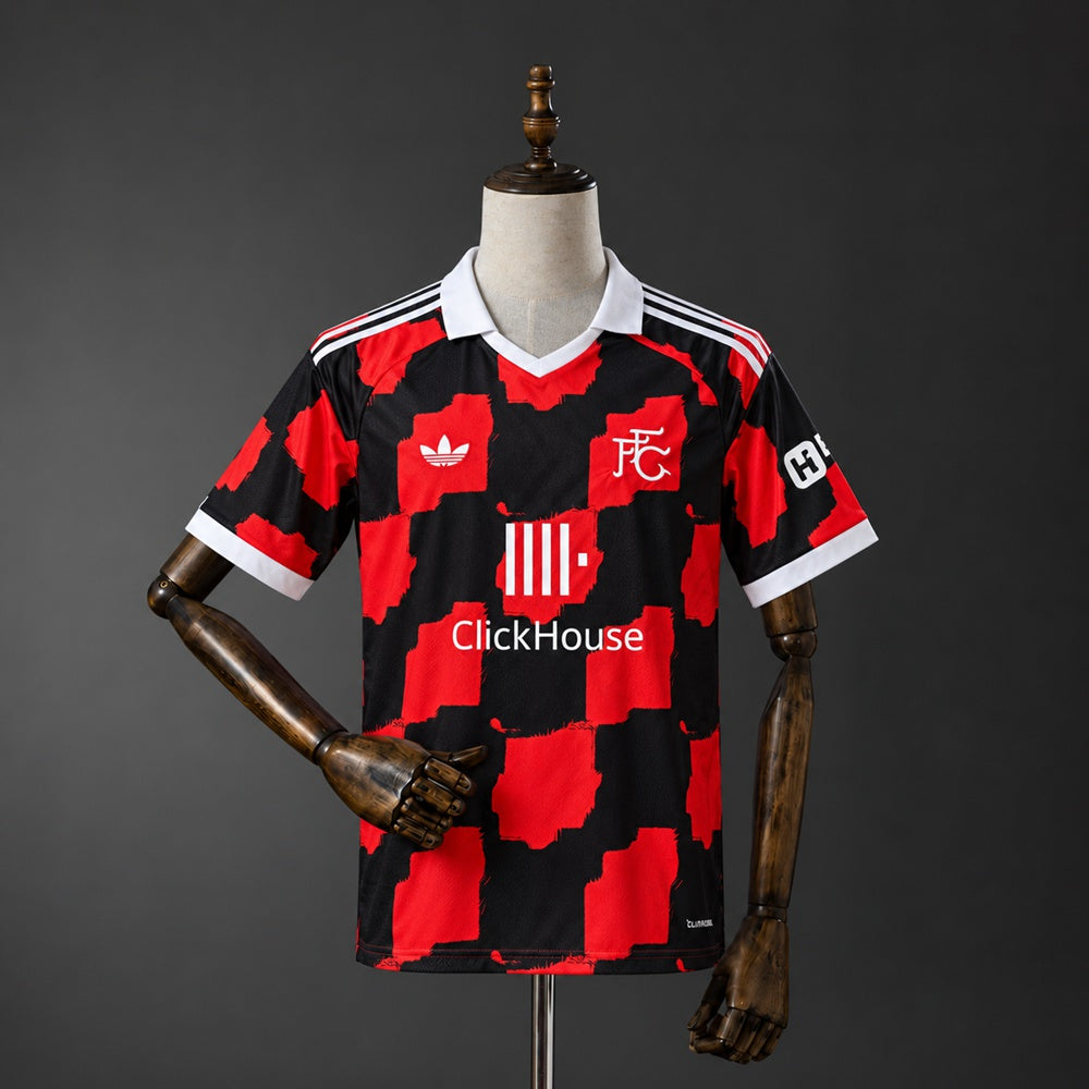 Camisola F-HAM 2026-27 Alternativa Vermelha Versão Adepto