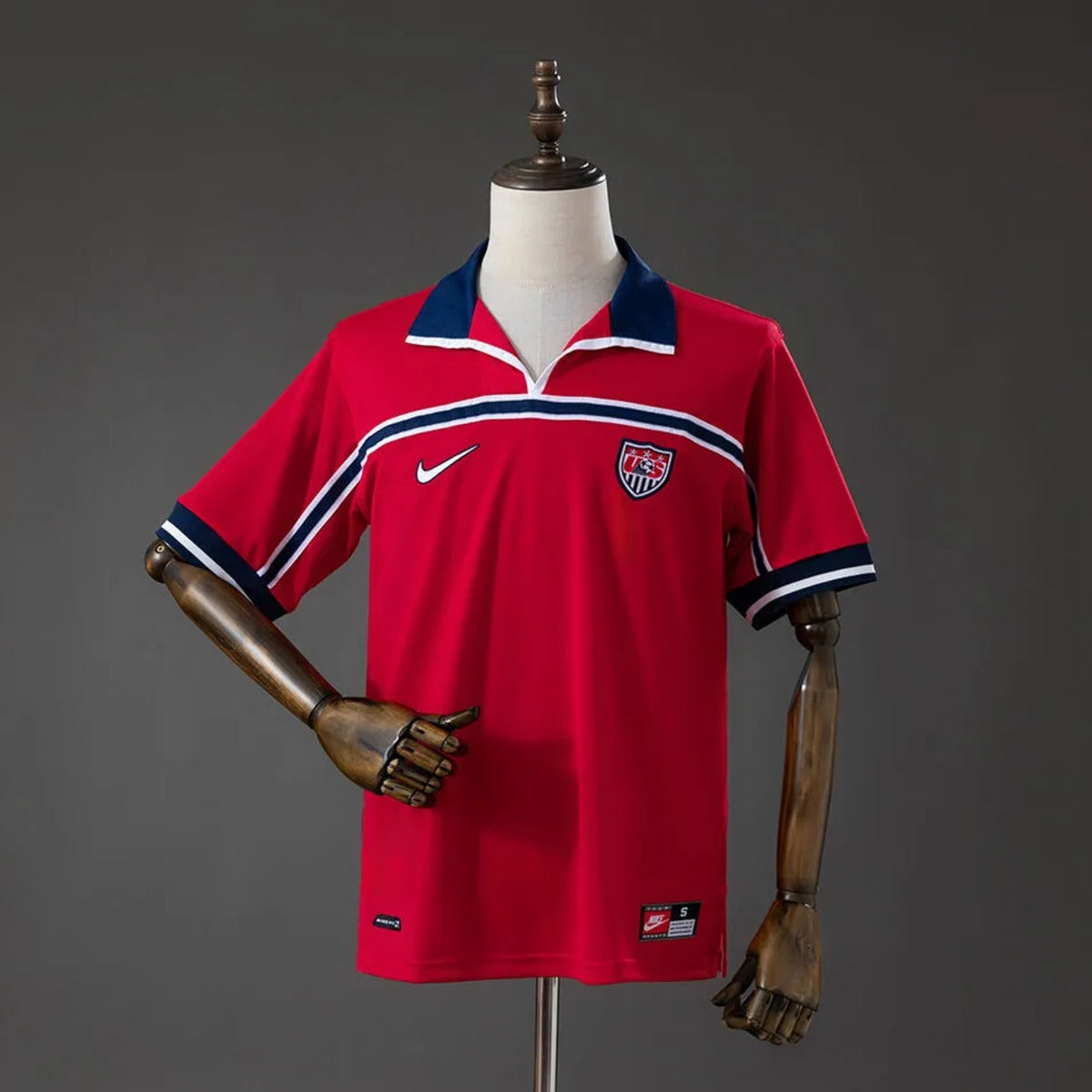 Camisola USA 1998 Alternativa Vermelha Versão Adepto