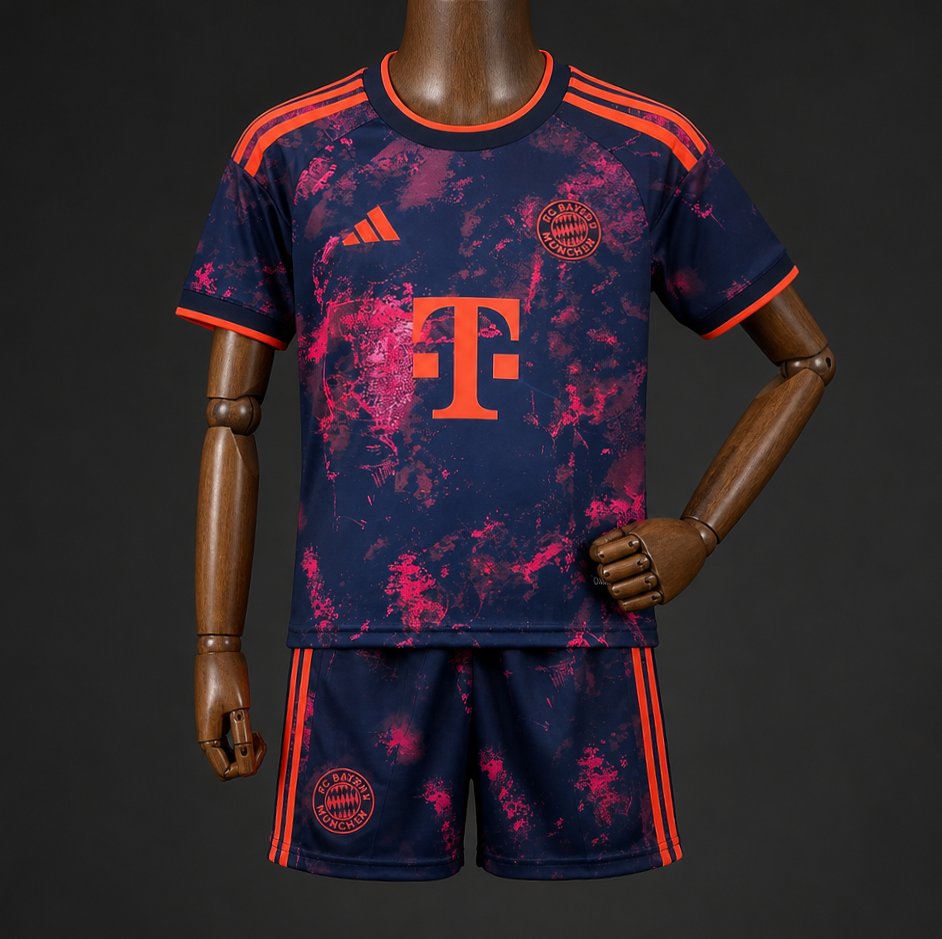 Kit Criança FC Bayern Munique 2026-27 Alternativo Azul