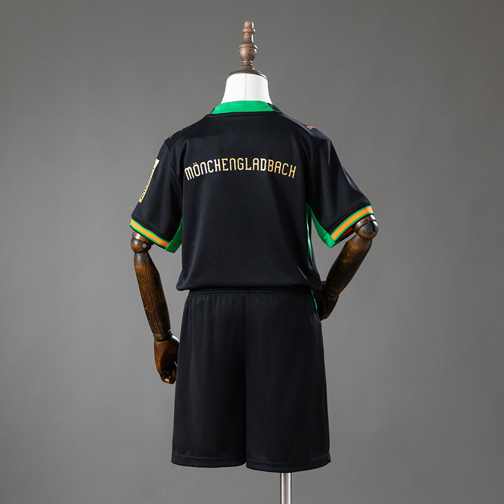 Kit Criança Borussia Monchengladbach 2026-27 Alternativo Preto