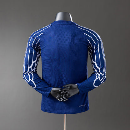 Camisola Manga Comprida FC Paris Saint-Germain 2024-25 Alternativa Azul Versão Jogador