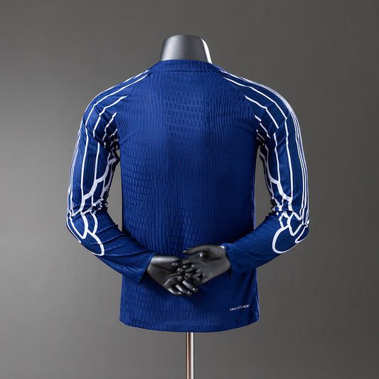 Camisola Manga Comprida FC Paris Saint-Germain 2024-25 Alternativa Azul Versão Jogador