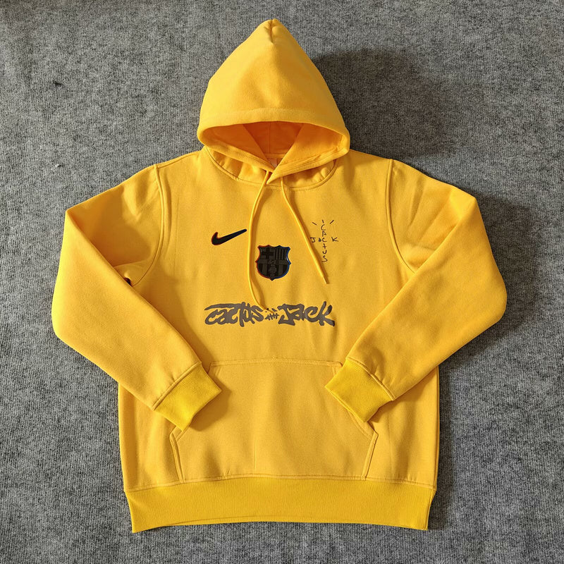Sweat FC Barcelona 2025-26 Travis Scott Amarela