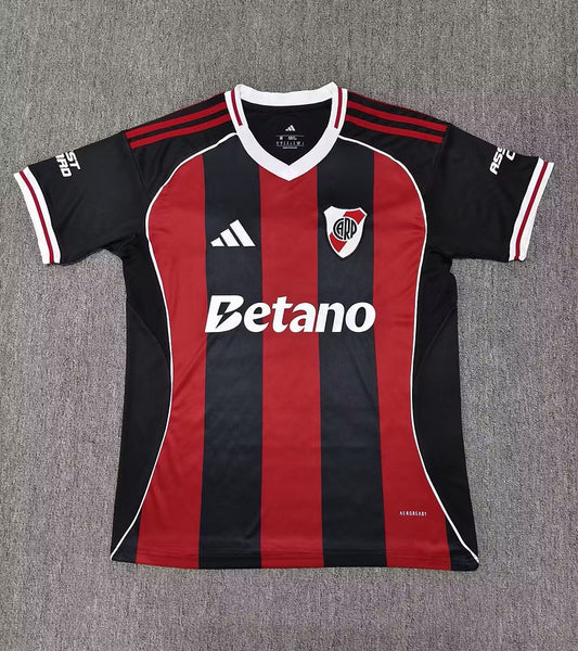 Camisola CA River Plate 2025-26 Alternativa Riscas CWC Versão Adepto