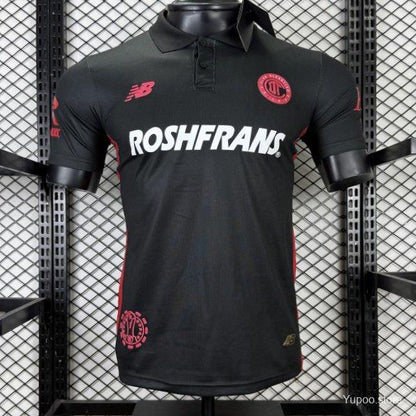 Camisola Deportivo Toluca 2025-26 Alternativa Preta Versão Jogador