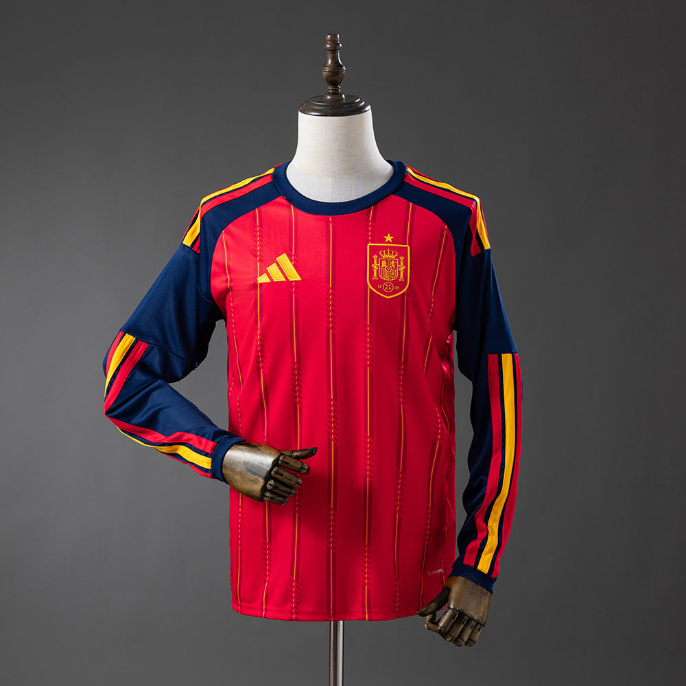 Camisola Manga Comprida Espanha 2026 Principal Versão Adepto