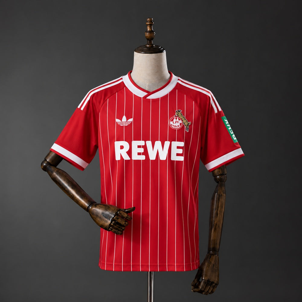 Camisola 1.FC Koln 2026-27 Alternativa Vermelha Versão Adepto