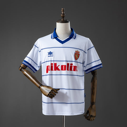 Camisola Real Saragoça 1999-00 Principal Versão Adepto
