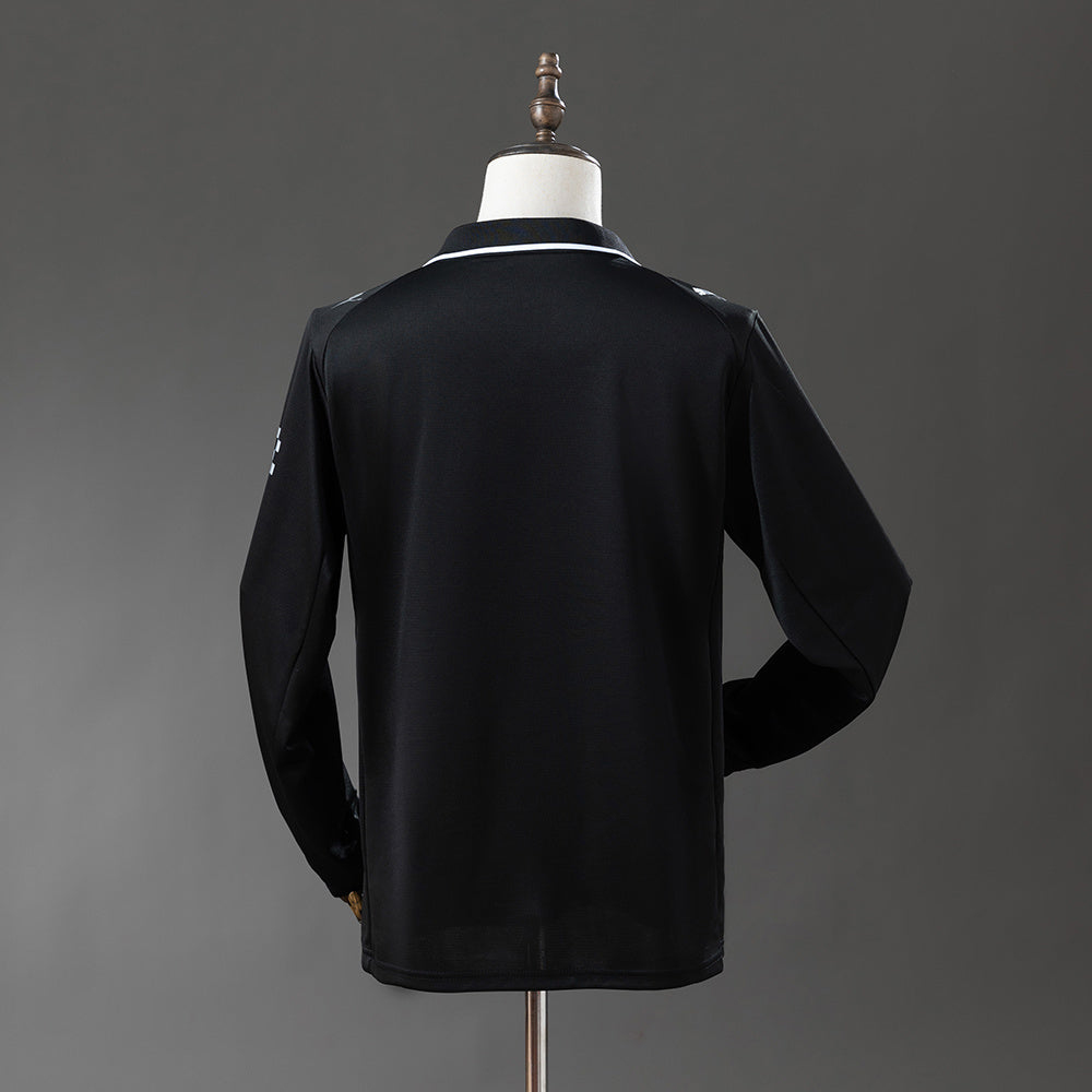 Camisola Manga Comprida MCI 2025-26 Alternativa Preta Versão Adepto